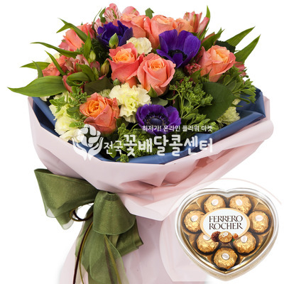 꽃다발18+쵸코렛