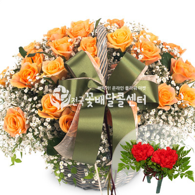 안개장미바구니